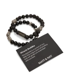 Mattnat MIRACLE - Black Stone Bracelet