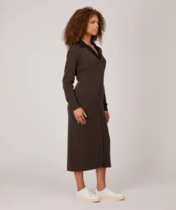 Mattnat New Arrivals FRANEK Long Sleeve Button Front Longline Cardigan